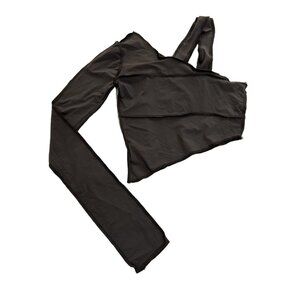 (di)vision One Arm Top in Dark Grey
